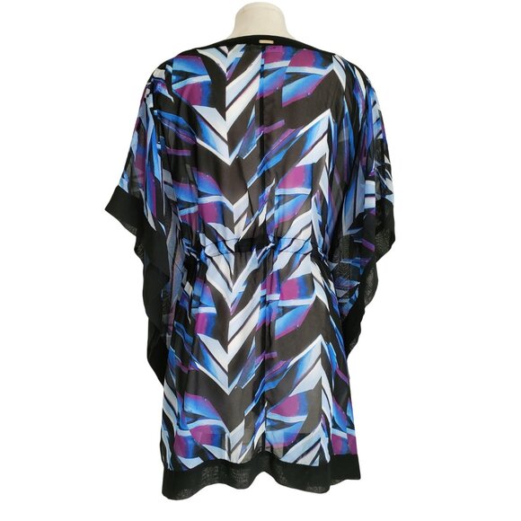 Calvin Klein Swim CoverUp Kimono Lightweight Transparent Tie Waist - Picture 4 of 15